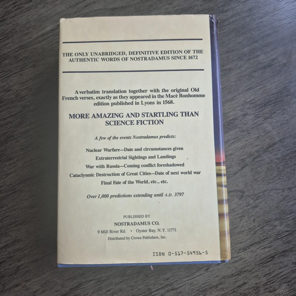 The Complete Prophecies of Nostradamus Book - Picture 3 of 10